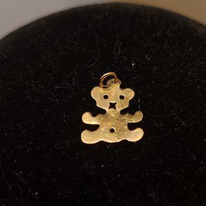 14K Gold Teddy Bear Charm